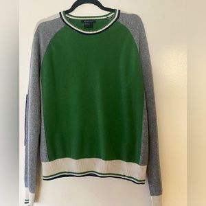 Armani Exchange 100% cashmere color blocked sweater